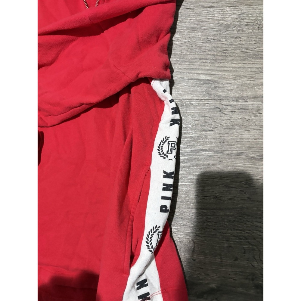 PINK Victoria's Secret XS Colorblock Fleece 1/4 Zip Sweatshirt Pockets - Picture 7 of 8